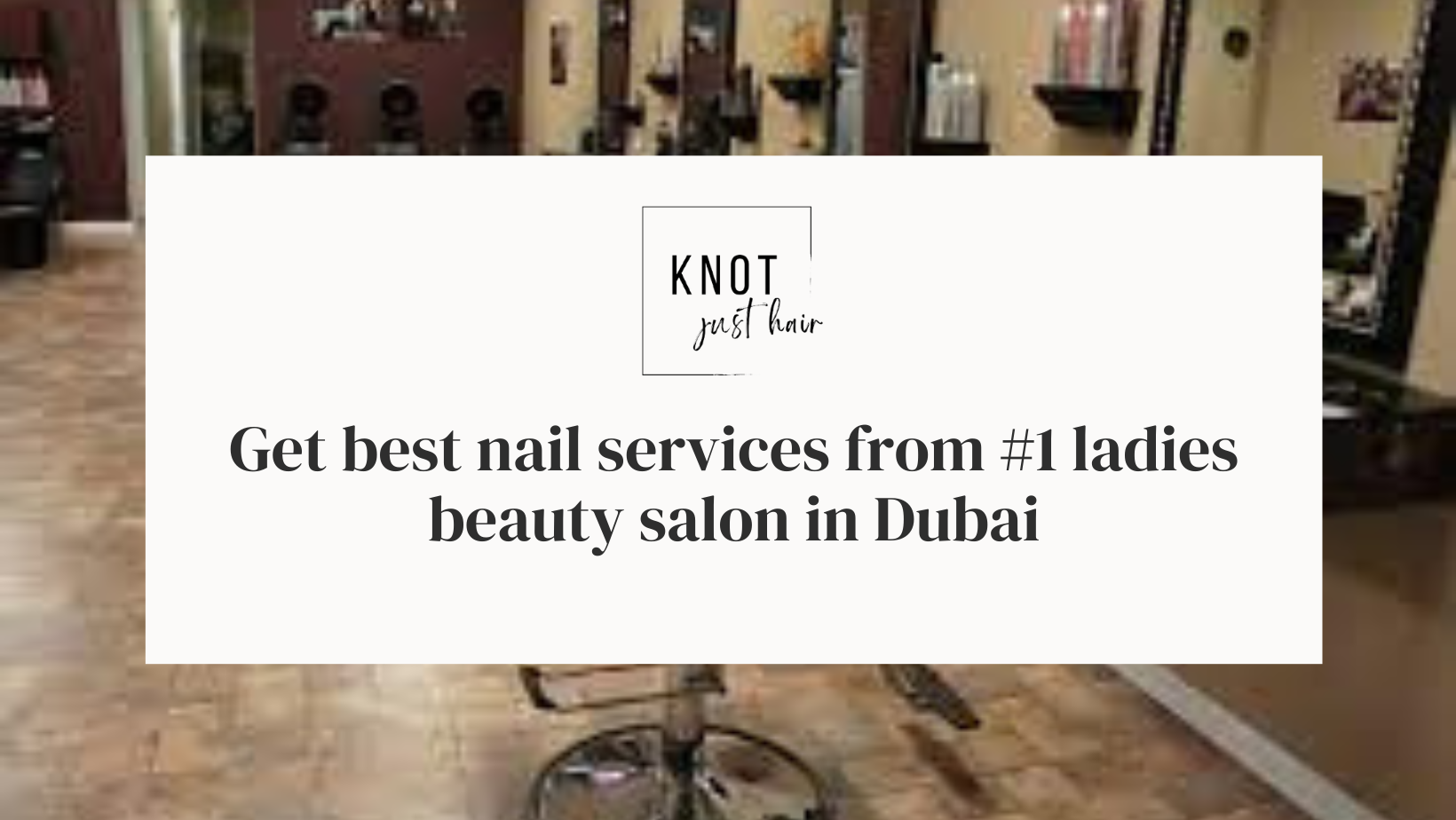 ladies beauty salon in Dubai